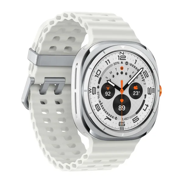 Умные часы Samsung Galaxy Watch Ultra 47мм, ремешок Marine (Titanium White, 2025)